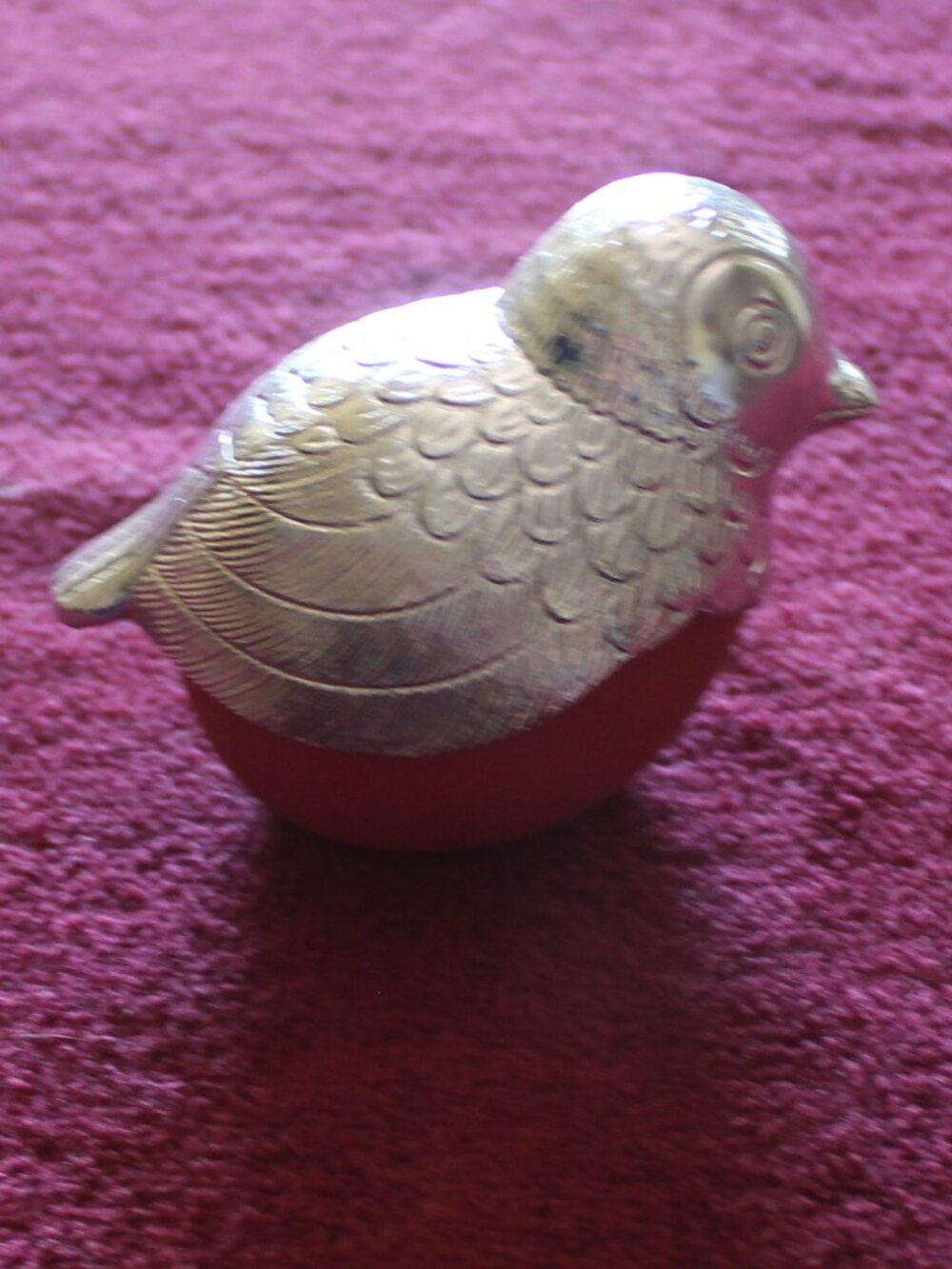 Vintage 1970s Avon "Robin Red Breast" cologne bottle